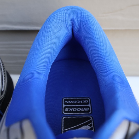 Brooks Glycerin 13 Running Shoes Men’s 10.5 Blue Silver NEW - Picture 10 of 13